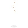 Porte-manteau blanc 172 cm fer enduit de poudre 