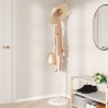 Porte-manteau blanc 172 cm fer enduit de poudre 