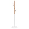 Porte-manteau blanc 172 cm fer enduit de poudre 