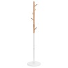 Porte-manteau blanc 172 cm fer enduit de poudre 