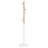 Porte-manteau blanc 172 cm fer enduit de poudre 