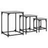 Tables basses gigognes 3 pcs sonoma gris bois d'ingénierie 