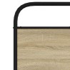 Tête de lit chêne sonoma 200 cm acier et bois d'ingénierie 