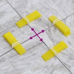 Clips de nivellement de carreaux 2500 pcs 3 mm 
