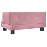 Lit pour chien rose 60x40x30 cm velours 