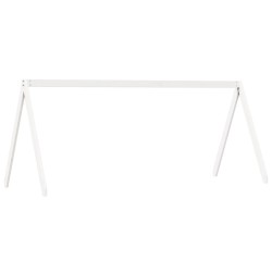 Toit de lit pour enfants blanc 209x85,5x88cm bois de pin massif 