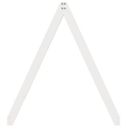 Toit de lit pour enfants blanc 209x85,5x88cm bois de pin massif 