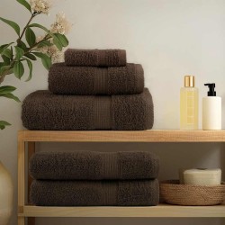 Ensemble de serviettes de qualité supérieure SOLUND 8pcs marron 