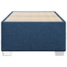 Cadre de lit sans matelas bleu 100x200 cm tissu 