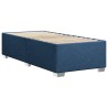 Cadre de lit sans matelas bleu 100x200 cm tissu 