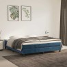 Matelas de lit à ressorts ensachés 160x210x20 cm velours 