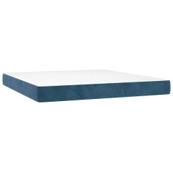 Matelas de lit à ressorts ensachés 160x210x20 cm velours 