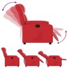 Fauteuil inclinable Rouge Similicuir 