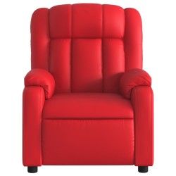 Fauteuil inclinable Rouge Similicuir 
