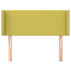 Tête de lit avec oreilles Vert 103x16x78/88 cm Tissu 