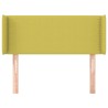 Tête de lit avec oreilles Vert 103x16x78/88 cm Tissu 