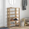 Étagère à chaussures chêne artisanal bois d'ingénierie 