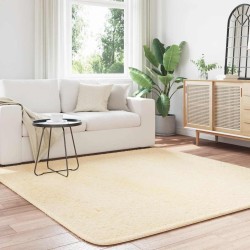 Tapis Shaggy à poils longs NAVARRA crème 200x200 cm polyester 
