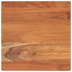 Dessus de table 50x50x3,8 cm carré bois massif d'acacia 