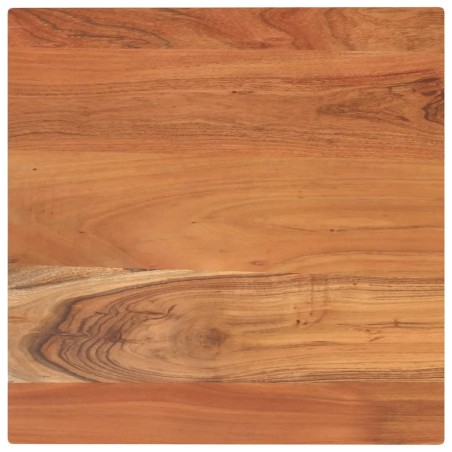 Dessus de table 50x50x3,8 cm carré bois massif d'acacia 