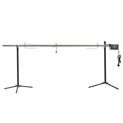 Gril de barbecue automatique avec moteur Inox 207x45x81 cm   