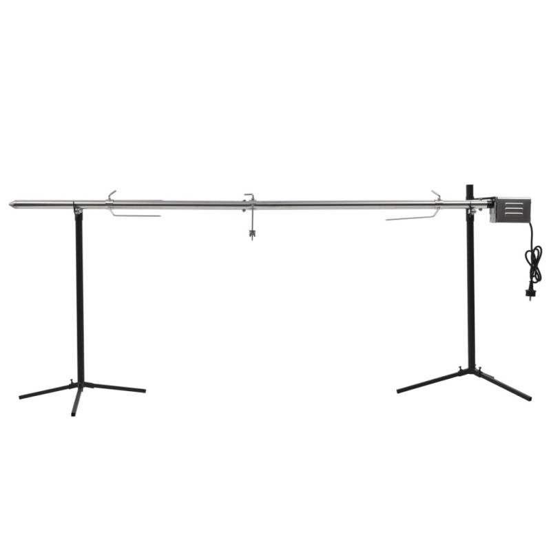 Gril de barbecue automatique avec moteur Inox 207x45x81 cm   