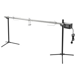 Gril de barbecue automatique avec moteur Inox 207x45x81 cm   
