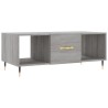 Table basse sonoma gris 102x50x40 cm bois d'ingénierie 