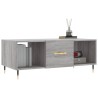 Table basse sonoma gris 102x50x40 cm bois d'ingénierie 