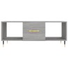 Table basse sonoma gris 102x50x40 cm bois d'ingénierie 