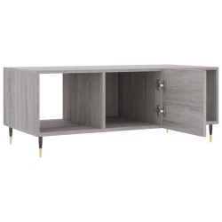 Table basse sonoma gris 102x50x40 cm bois d'ingénierie 