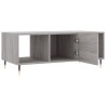 Table basse sonoma gris 102x50x40 cm bois d'ingénierie 