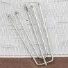 Rideaux occultants aspect lin et crochets 2 pcs Taupe 140x225cm 