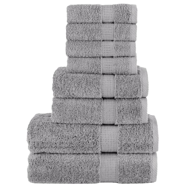 Ensemble de serviettes de qualité supérieure SOLUND 8 pcs gris 