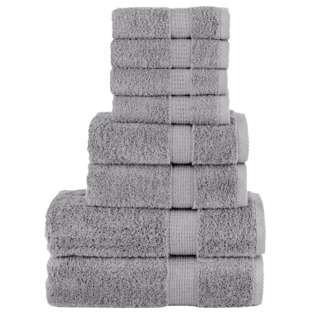 Ensemble de serviettes de qualité supérieure SOLUND 8 pcs gris 