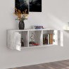 Meuble TV Béton 88,5x27,5x30,5 cm Bois d’ingénierie 