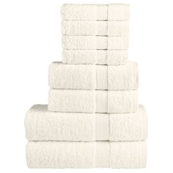 Ensemble de serviettes de qualité supérieure SOLUND 8 pcs crème 
