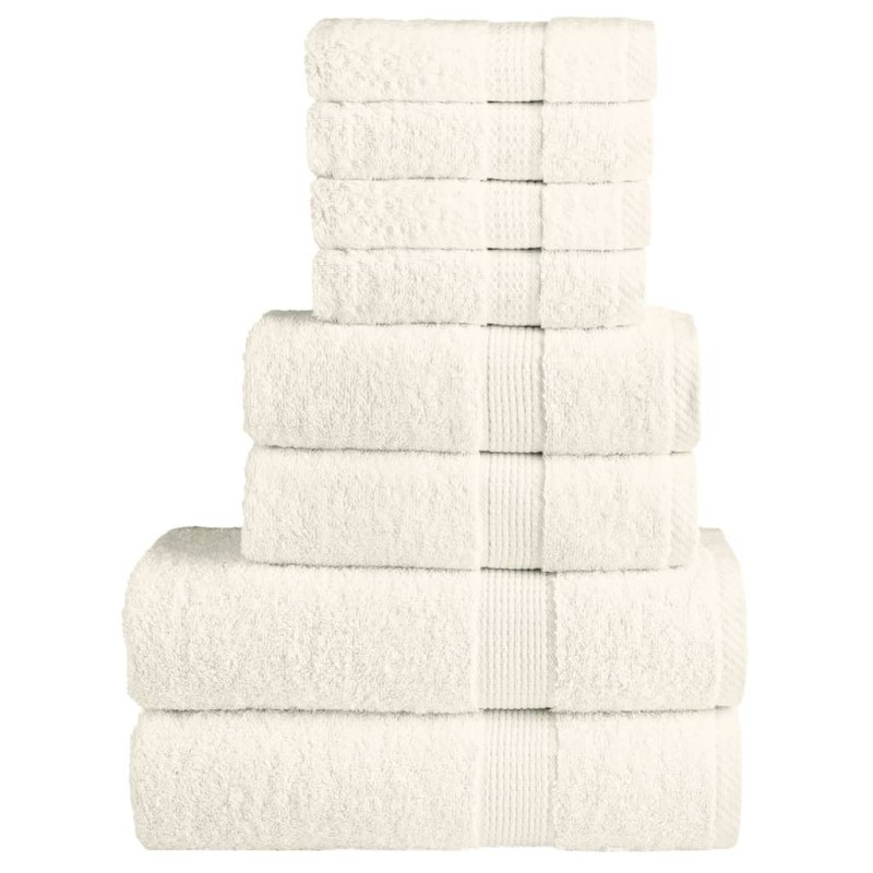 Ensemble de serviettes de qualité supérieure SOLUND 8 pcs crème 