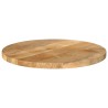 Dessus de table Ø 50x3,8 cm rond bois de manguier massif 