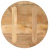 Dessus de table Ø 50x3,8 cm rond bois de manguier massif 