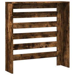Cache-radiateur chêne fumé 78x20x82 cm bois d'ingénierie 