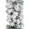 Guirlande de Noël avec neige floquée Vert 10 m PVC 