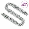 Guirlande de Noël avec neige floquée Vert 10 m PVC 