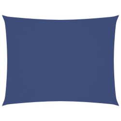 Voile de parasol tissu oxford rectangulaire 3x6 m bleu 