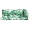 Coussins de palette lot de 3 motif de feuilles tissu 