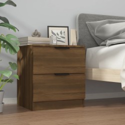 Table de chevet Chêne marron Bois d'ingénierie 