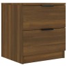 Table de chevet Chêne marron Bois d'ingénierie 
