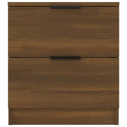 Table de chevet Chêne marron Bois d'ingénierie 