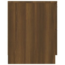 Table de chevet Chêne marron Bois d'ingénierie 