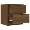 Table de chevet Chêne marron Bois d'ingénierie 